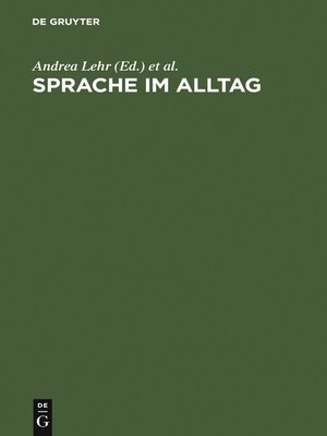cover image of Sprache im Alltag